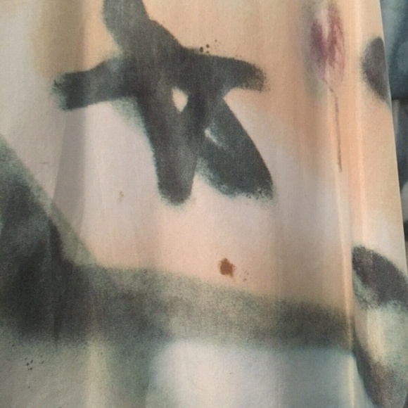 ACNE zohra Print Dress Silk Draped Asymmetric GUC - Picture 4 of 8